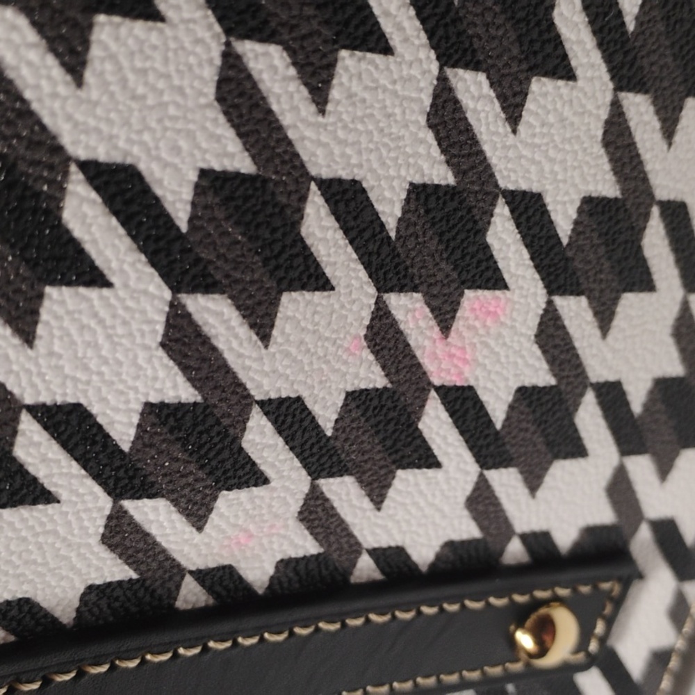 Dooney & Bourke Black and White Satchel - Picture 7 of 13